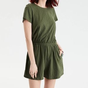 American Eagle Romper // AE // Green